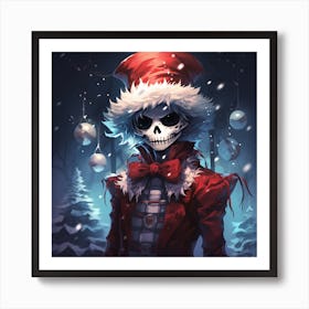 Merry Christmas! Christmas skeleton 11 Art Print