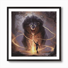 Lion Of The Forest Art Print