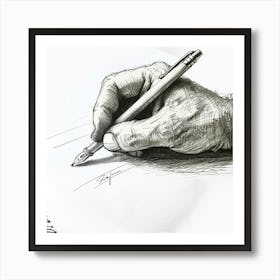 Pen And Paper Art Print