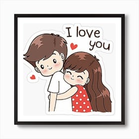 I Love You Art Print