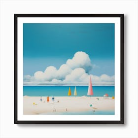 The Beach - abstract art 2 Art Print