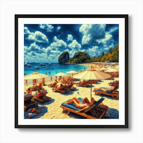 Phuket Beach Art Print