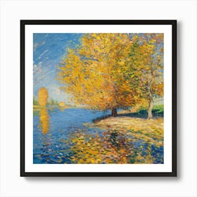 Autumn By The River 1 Art Print