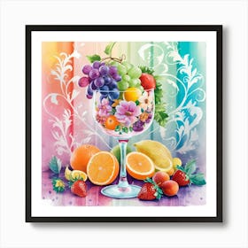 Still Life In Kitchen Water Color Art Print