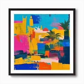 Abstract Travel Collection Cairo Egypt 2 Art Print