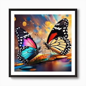 Butterfly Couple Art Print