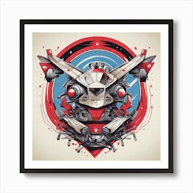 Robots Vs Robots Art Print