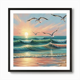 Default A Serene And Majestic Water Set Pic Captured In Vibran 1 Art Print