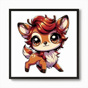 Cute Deer Art Print