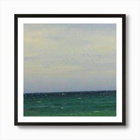 Kite Flying Over The Ocean Art Print
