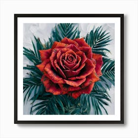 Red Rose 7 Art Print