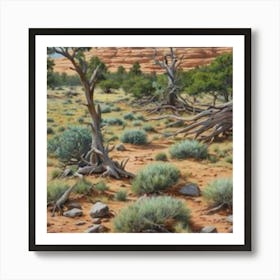 Sand Dunes Art Print