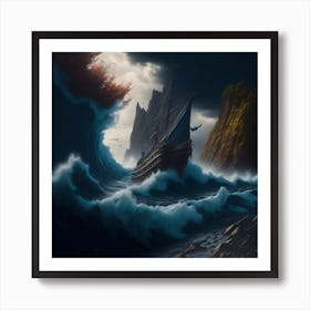 Stormy Sea Art Print