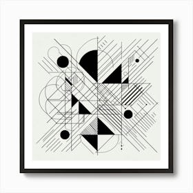 Abstract Geometric Pattern 3 Art Print