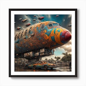 Aliens In The Sky Art Print