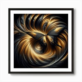 Butterfly Fractal Art Art Print