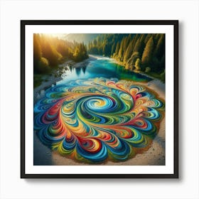 Abstract river 2 Art Print