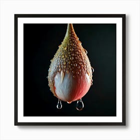 Firefly Hyper Realistic Sweet Tear On A Dark Background 16092 Art Print