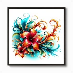 Hibiscus Flower 1 Art Print