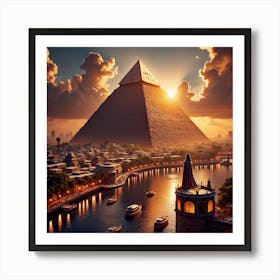 Egypt At Sunset 7 Art Print