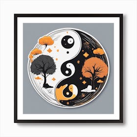 Yin And Yang 2 Art Print