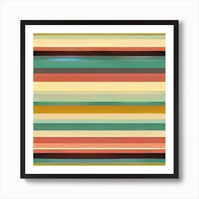 Abstract Striped Painting Art Print