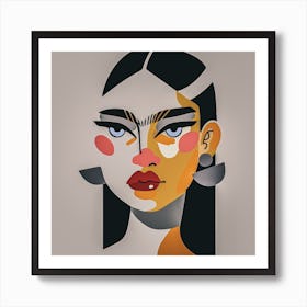 Face Of A Woman Art Print