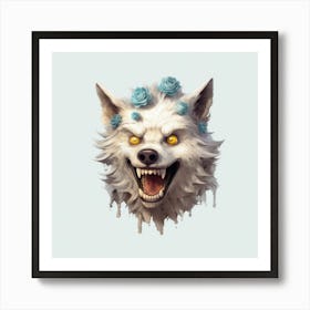 Wolf Head Art Print