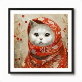 Russian Cat Art Print