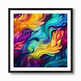 Abstract Colorful Abstract Background 3 Art Print