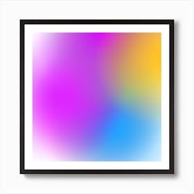 Abstract Colorful Abstract Background Art Print