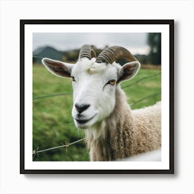 Goat With Horns 1 Art Print