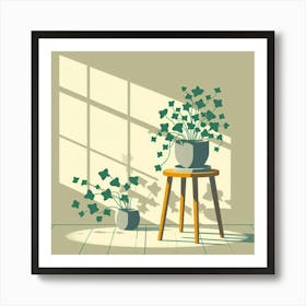 Ivy In The Window Art Print