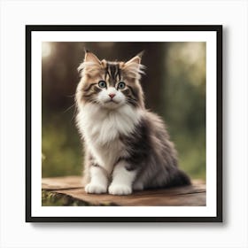 Coon Kitten Art Print