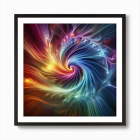 Blend of vibrant colors 1 Art Print