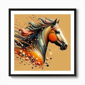 Creative Horse Beauty Illustration Nr 117 Art Print