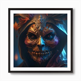 Portrait Of A Skeleton Art Print