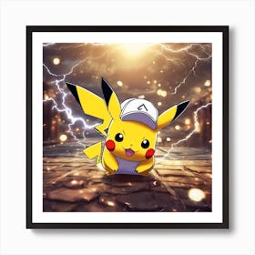 Pokemon Pikachu 8 Art Print