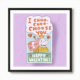 I Choose You, Valentine's Illustration Art Print