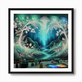 Ethereal Forest Art Print