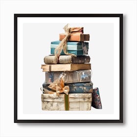 Stack Of Gift Boxes 1 Art Print