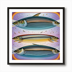 Three Fish Art Print