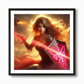 Elven Warrior 5 Art Print