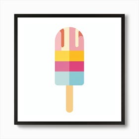 Ice Cream Popsicle 1 Art Print