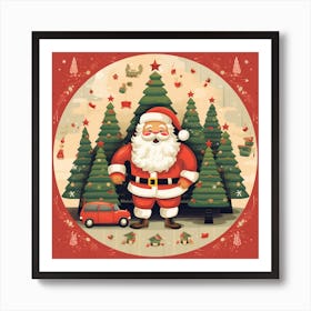 Christmas Santa 2 Art Print