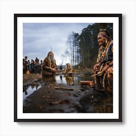 Satsang Art Print