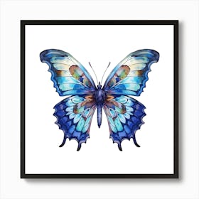 Blue Butterfly 2 Art Print