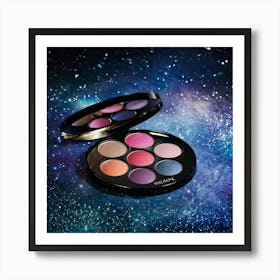 A Celestial Infused Makeup Palette Boasting Interstellar Radiance And Twinkling Shimmer Encapsulat (3) Art Print