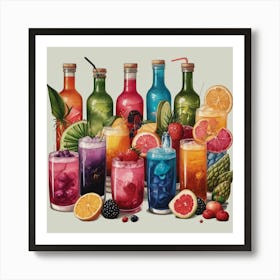 Default Exotic And Unusual Drinks Aesthetic 1 Art Print