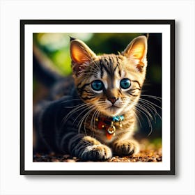 Bengal Kitten Art Print